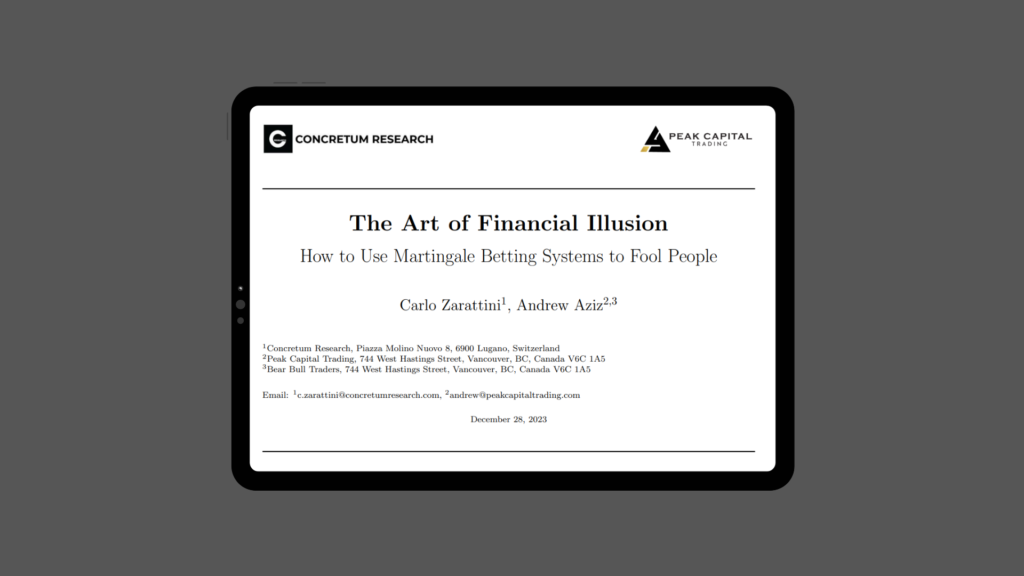 The Art of Financial Illusion: How to Use Martingale Betting Systems to Fool People